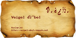 Veigel Ábel névjegykártya
