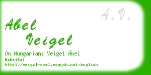 abel veigel business card